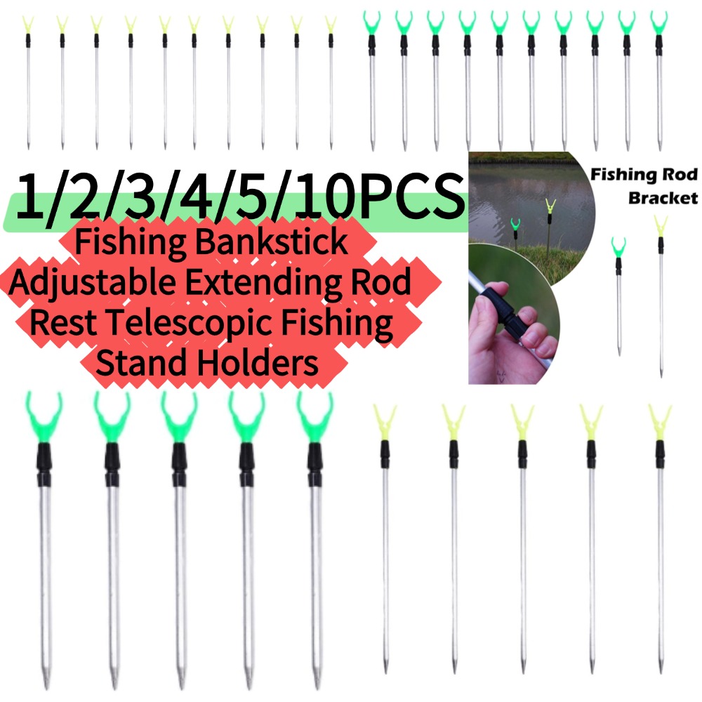 Fishing Rod Telescopic - 1/5/10 pièces*50/80cm Support de canne à