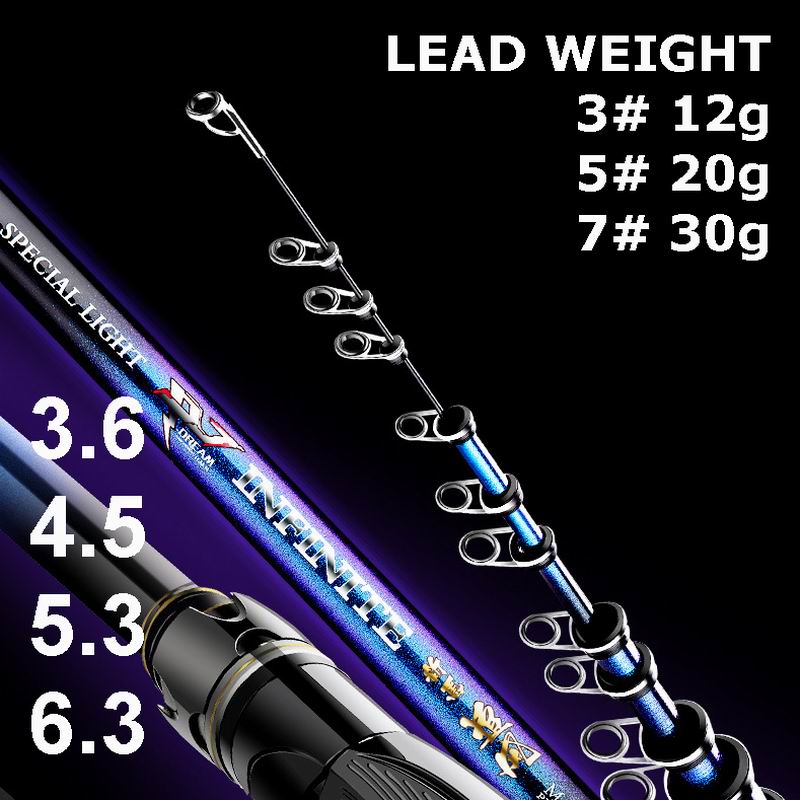 Fishing Rod Surf - ZZ211 Geegan 5000g canne à pêche