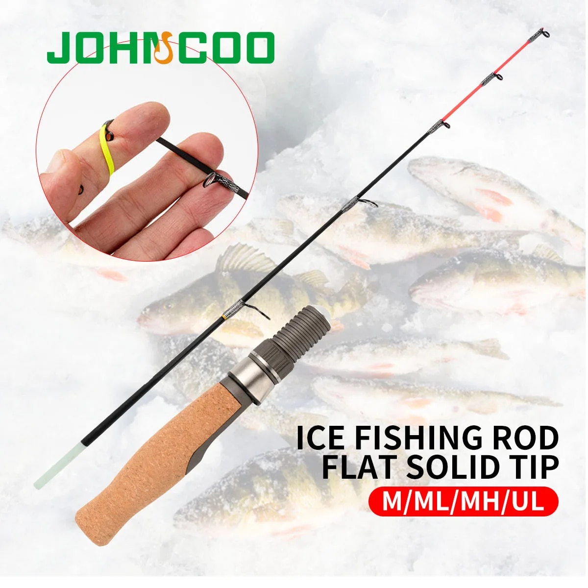 Fishing Rod Ice - Pointe plate en fibre de verre