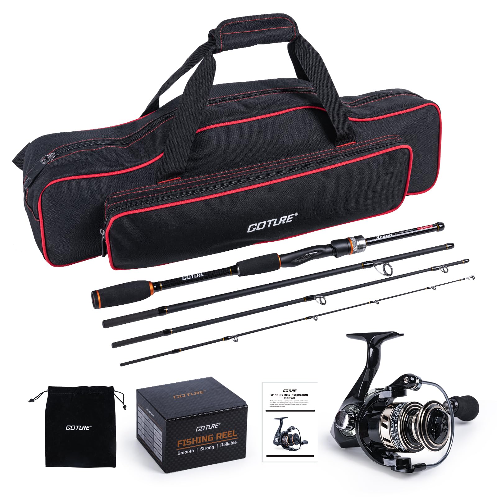 Ensemble canne à pêche et moul - Fishing Rod Combo avis et prix