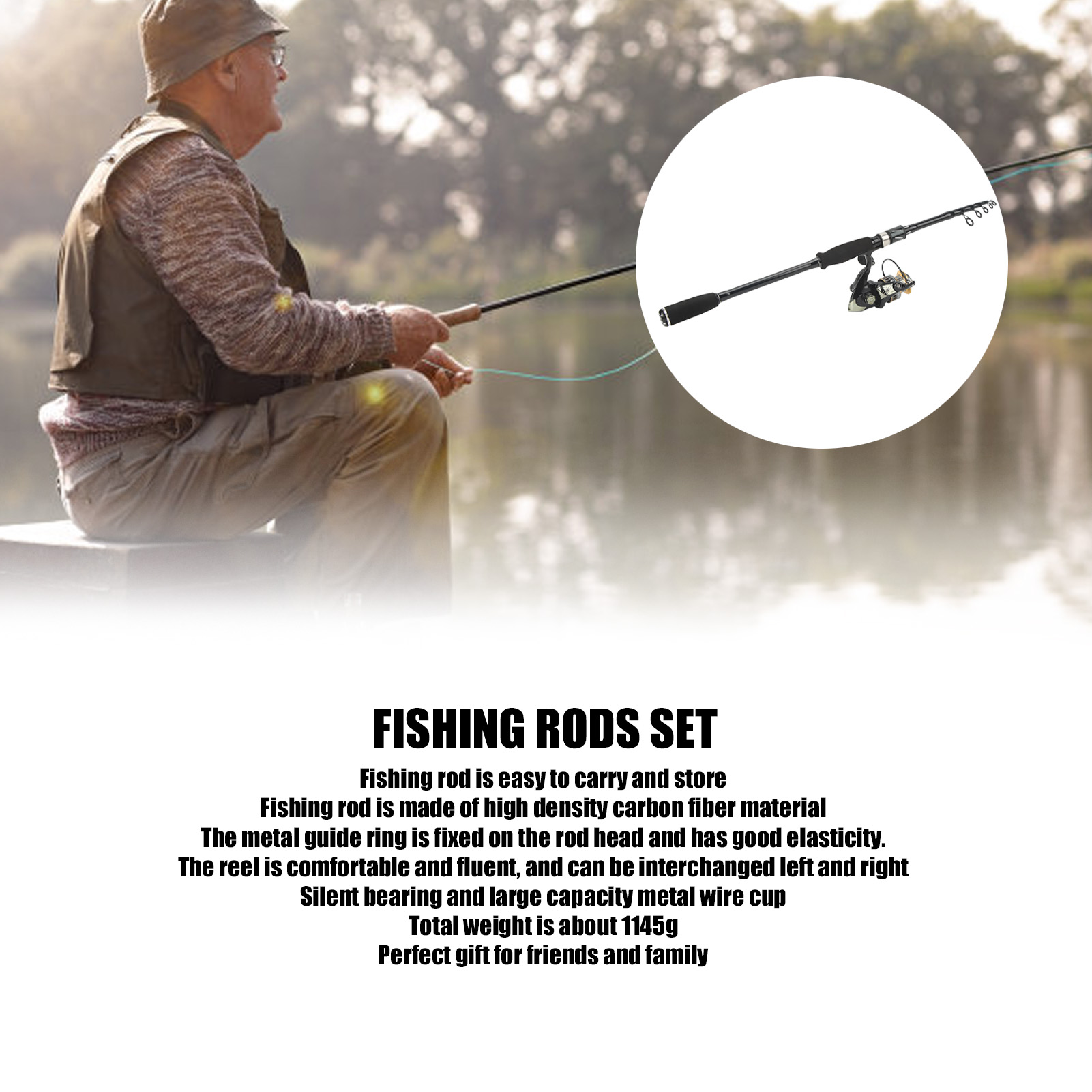 Ensemble canne à pêche et moul - Fishing Rod Combo avis et prix