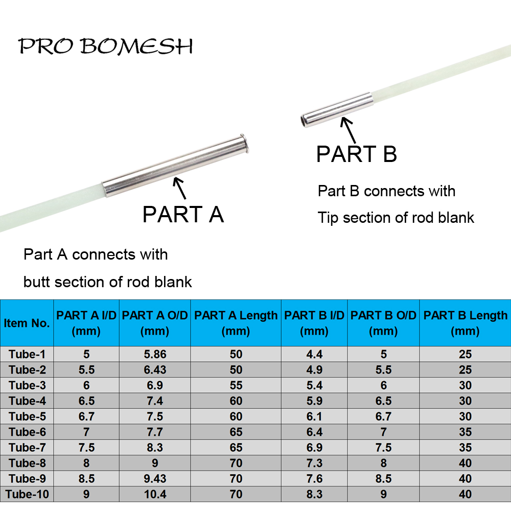 Pro Bomesh-Tube de connexion d - Fishing Rod Building Kit avis et prix