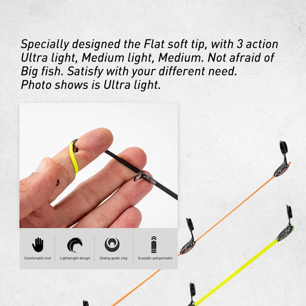 Pointe plate en fibre de verre - Fishing Rod Ice avis et prix