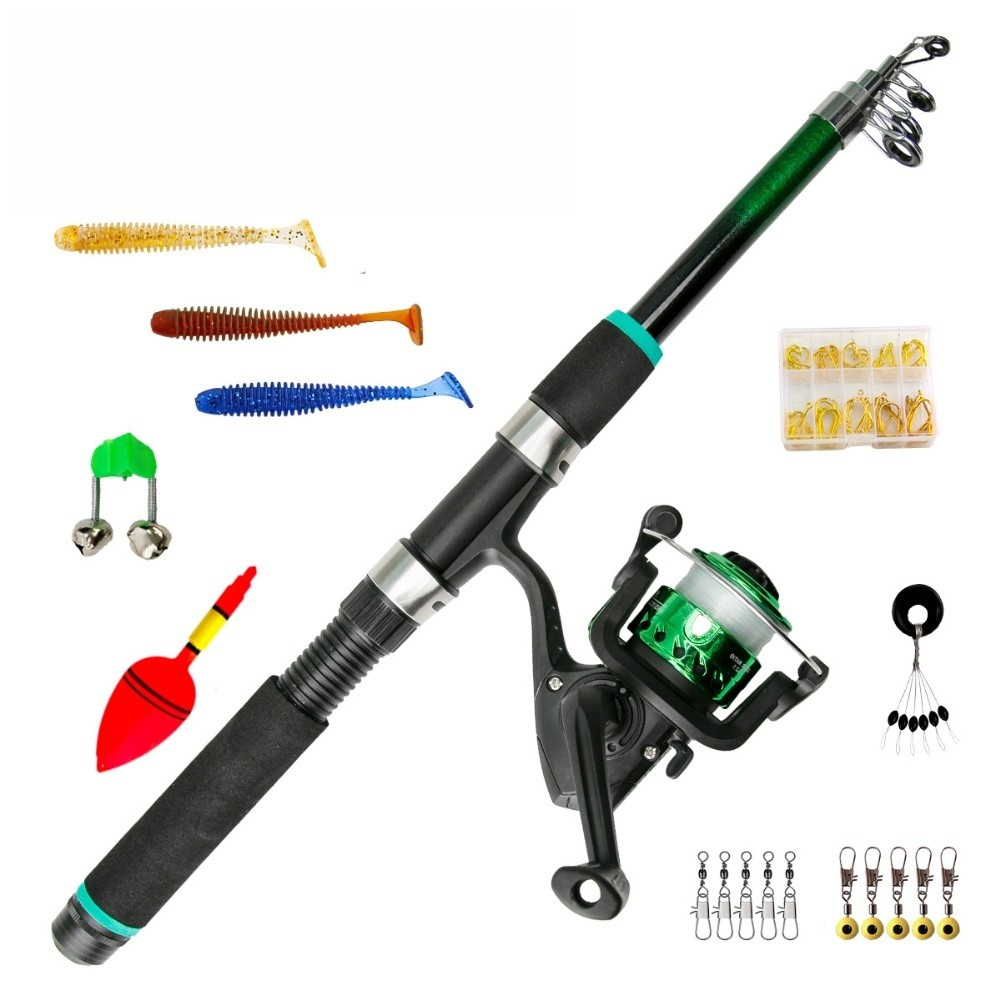 Canne à pêche compacte avec mo - Fishing Rod Combo avis et prix
